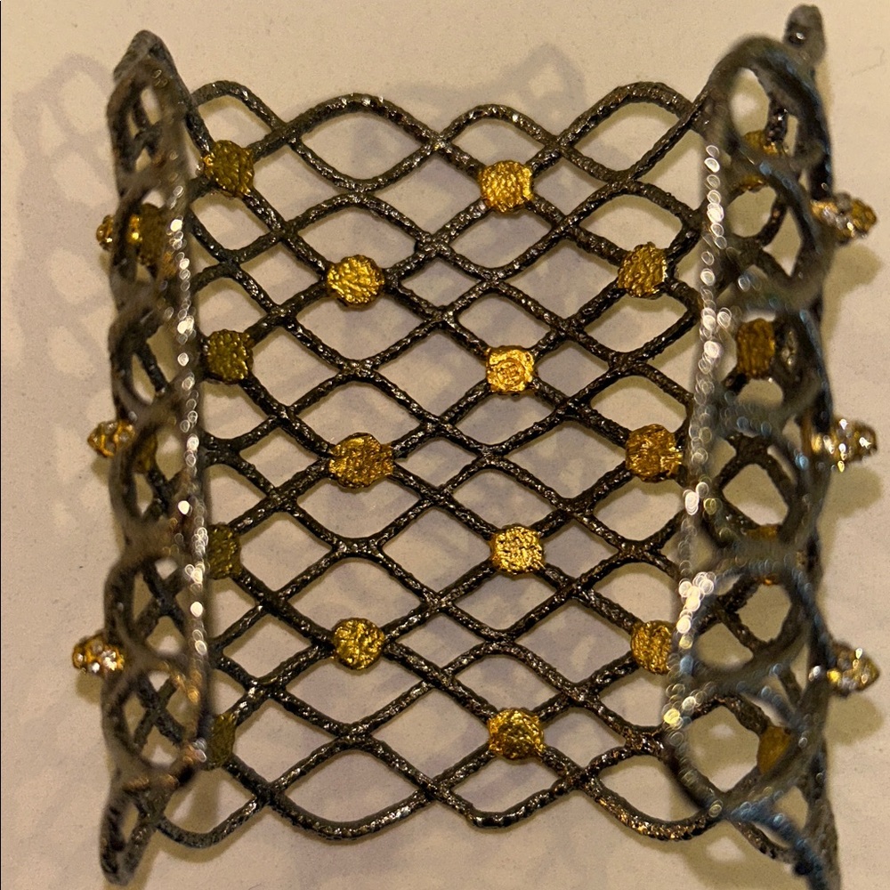 ALEXIS BITTAR exquisite VINTAGE cuff bracelet! - Picture 3 of 4